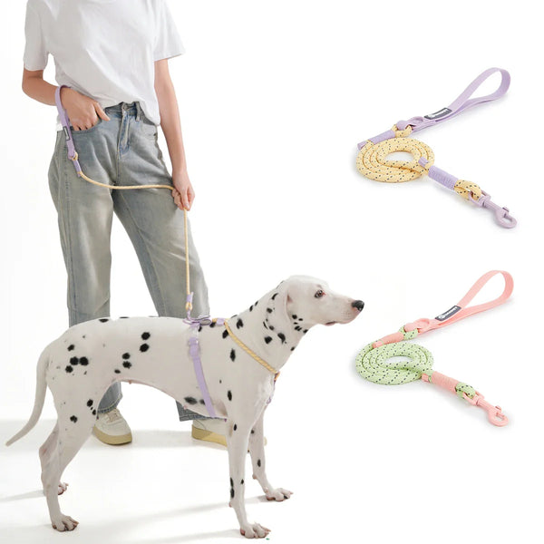 Ręcznie Pleciona Nylonowa Smycz dla Psa