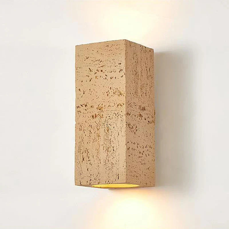 Cementowy Kinkiet Ścienny z Minimalistyczną Estetyką Wabi-Sabi