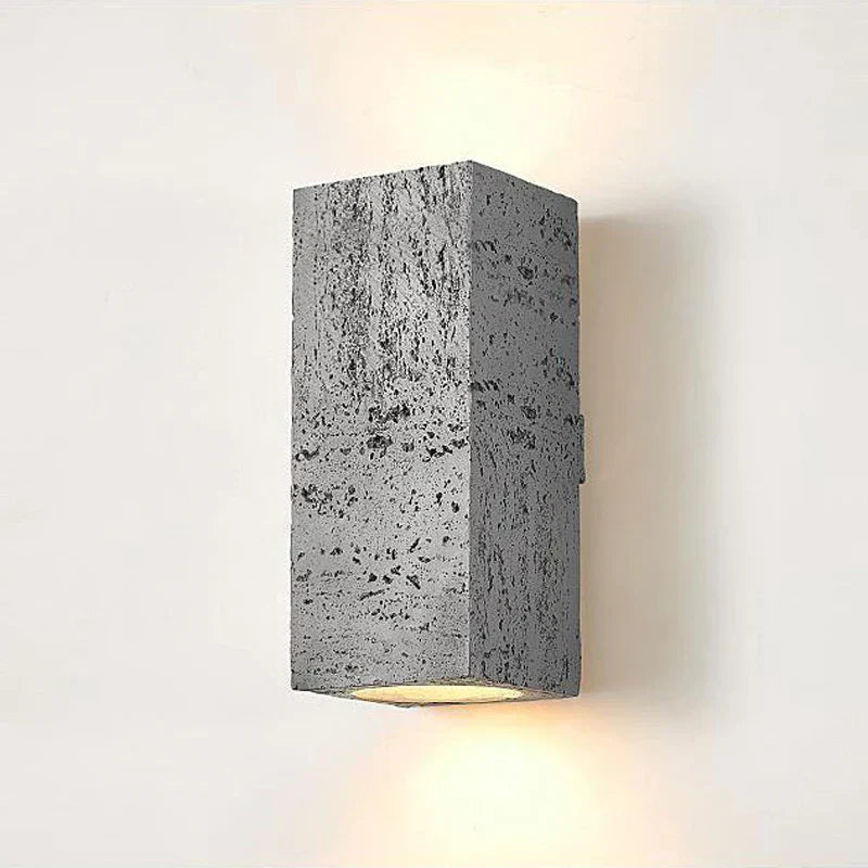 Cementowy Kinkiet Ścienny z Minimalistyczną Estetyką Wabi-Sabi