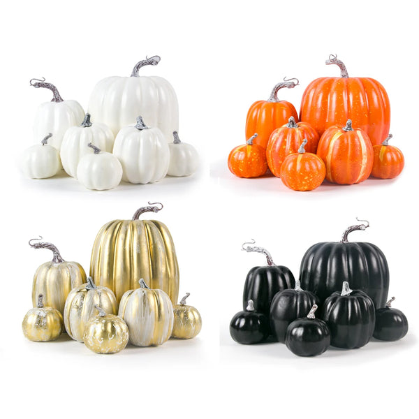 Sztuczne dynie z pianki do dekoracji na Halloween i Święto Dziękczynienia