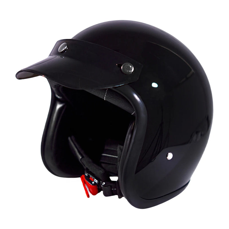 Kask Motocyklowy Połówkowy 3/4 – Stylowa Jazda w Mieście i Poza Nim