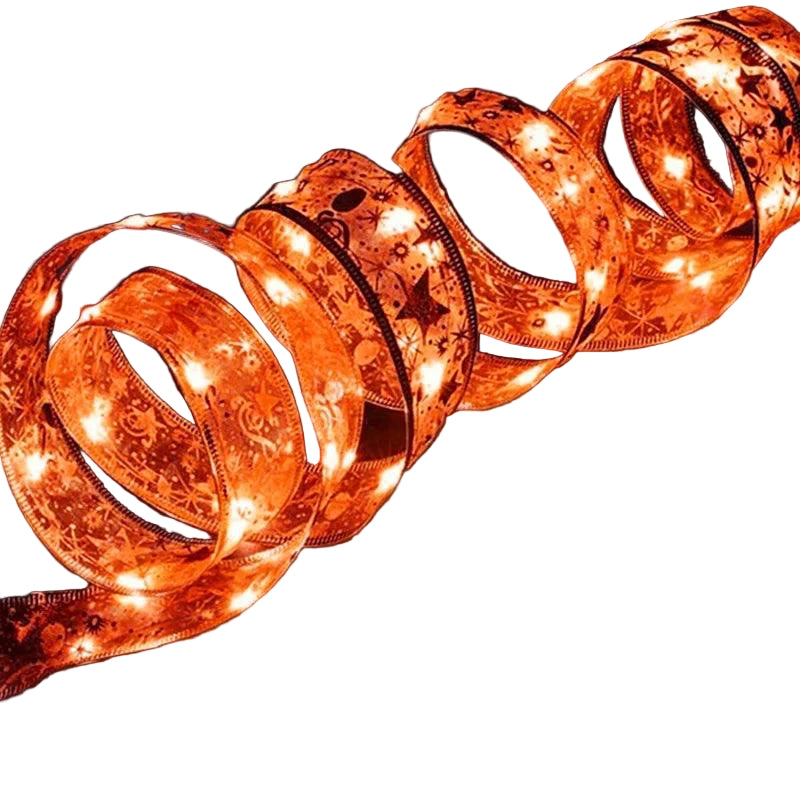 Świecąca Wstążka LED Wzór Elegancka Dekoracja Choinkowa