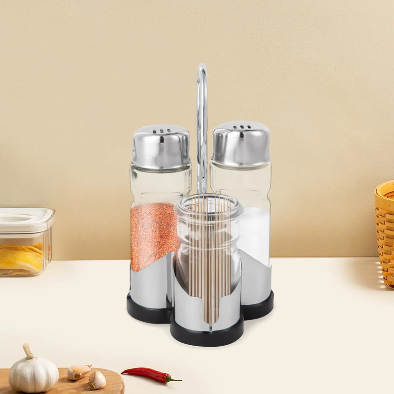 Stylowy zestaw do przypraw z pokrywką, który łączy funkcjonalność z klasą