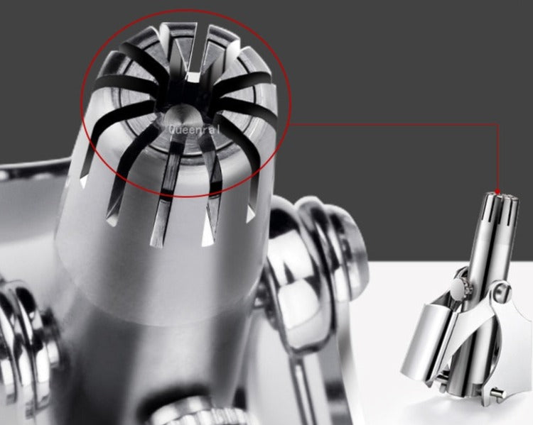 Precyzyjny Trymer do Nosowych Włosów ze Stali Nierdzewnej