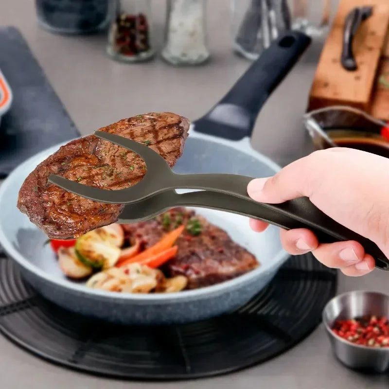 Szczypce kuchenne z nylonowym uchwytem niezawodność przy grillu