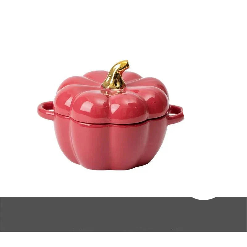 Stylowa Ceramiczna Miska Dyniowa do Serwowania Potraw