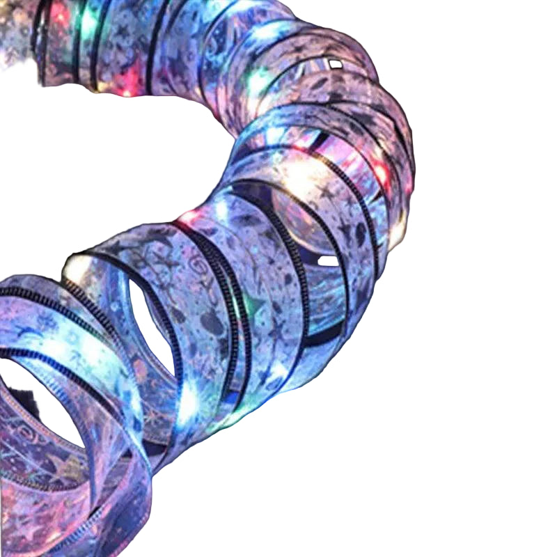 Świecąca Wstążka LED Wzór Elegancka Dekoracja Choinkowa