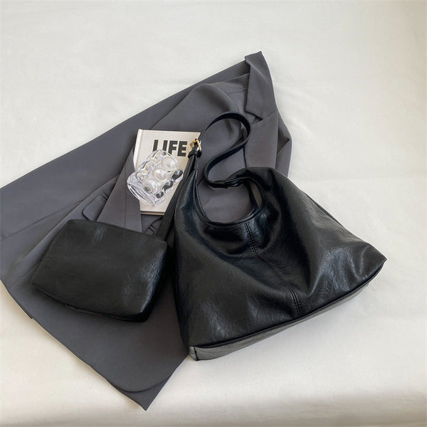 Skórzana Torba Shopper w Stylu Retro Idealna na Zakupy i do Pracy