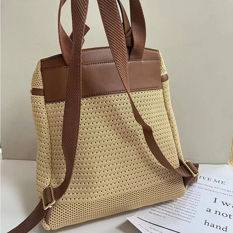 Trendy plecak Sophie z plecionym wzorem