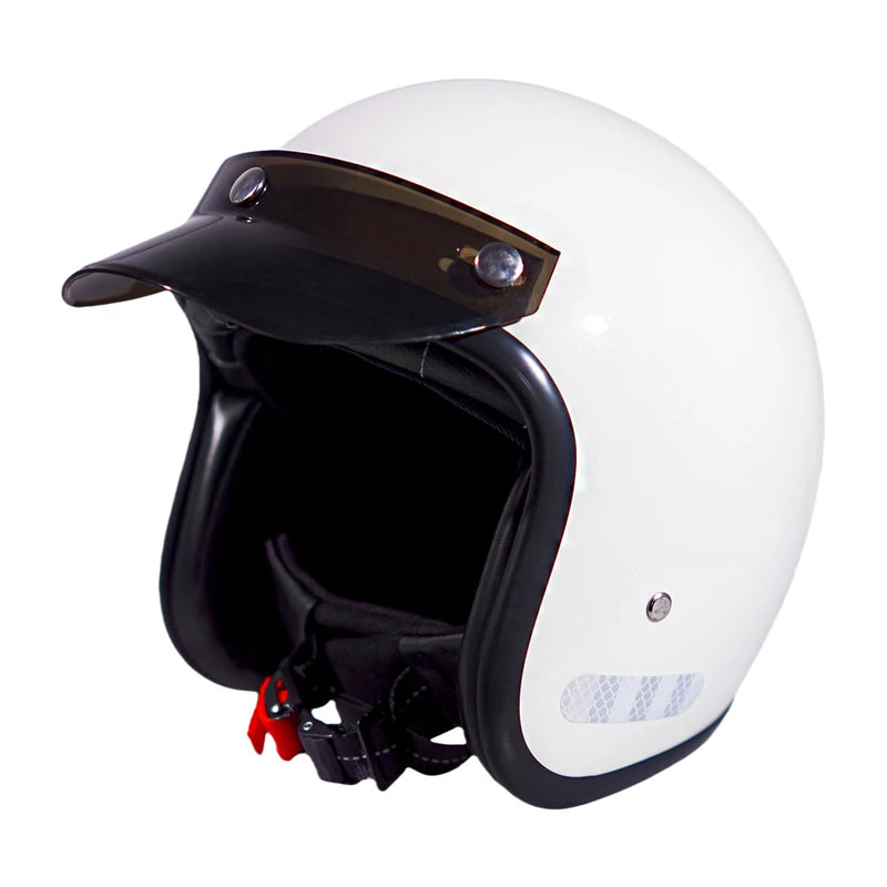 Kask Motocyklowy Połówkowy 3/4 – Stylowa Jazda w Mieście i Poza Nim