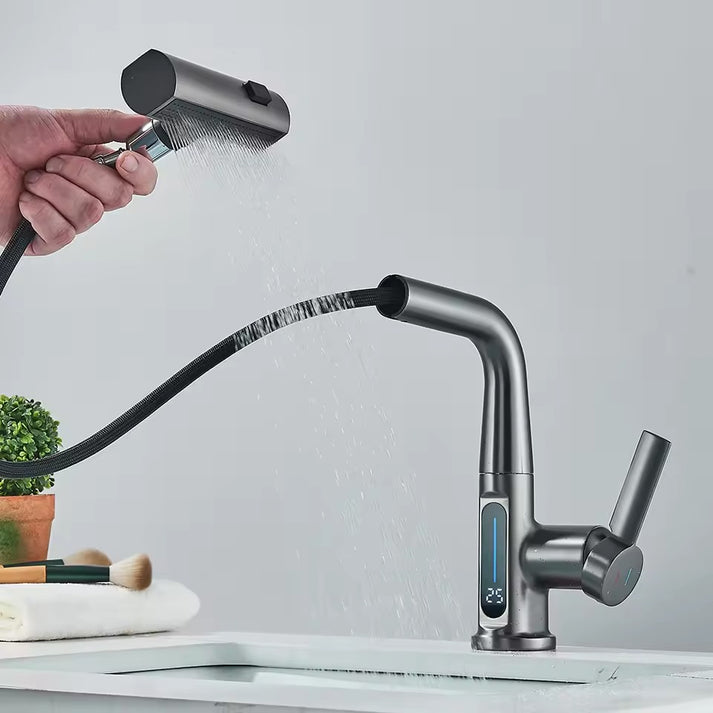 Nowoczesna Cyfrowa Wylewka Wodospadowa do Umywalki