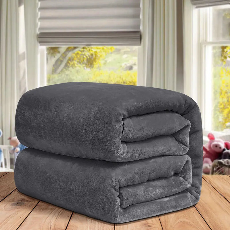 Miękki Koc Fleece dla Ciepłych Wieczorów