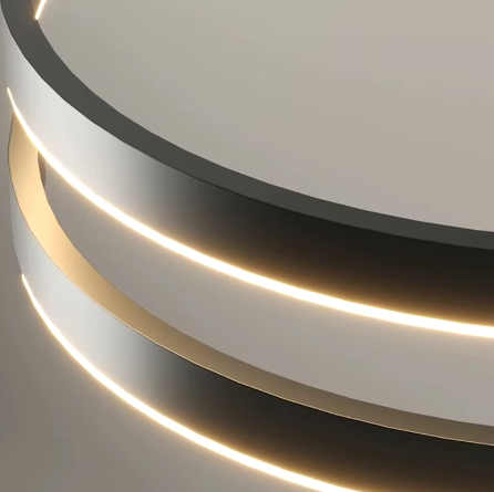 Nowoczesna lampa sufitowa w kształcie pierścienia