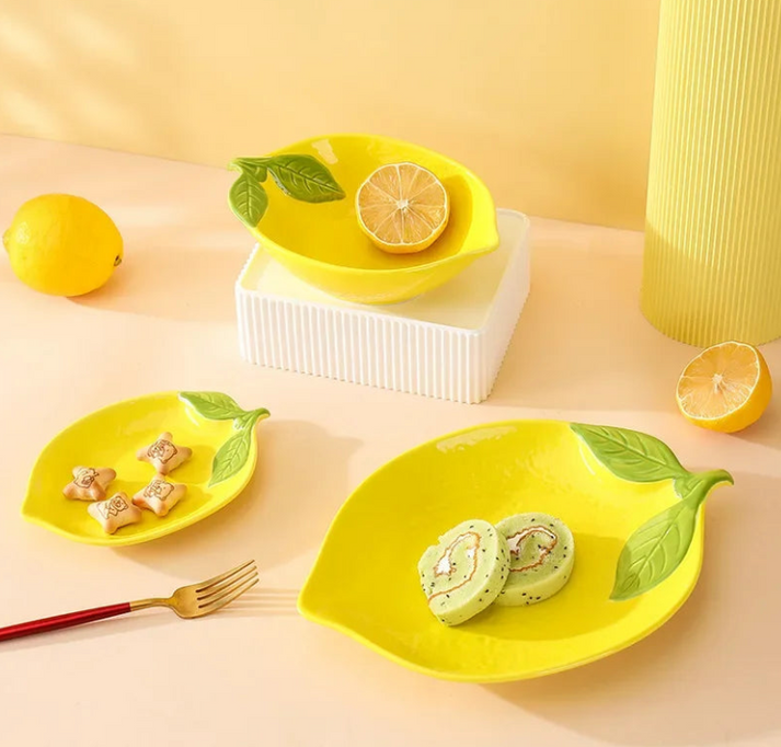 Owocowa Zastawa Stołowa z Motywem Cytryny