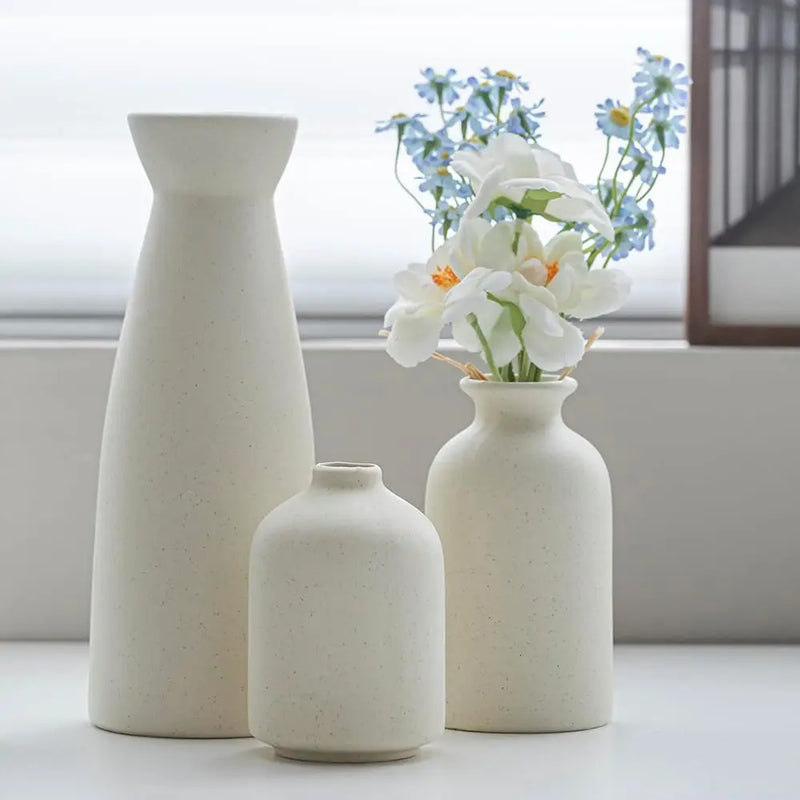 Zestaw Wazonów Ceramicznych do Dekoracji