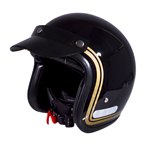 Kask Motocyklowy Połówkowy 3/4 – Stylowa Jazda w Mieście i Poza Nim
