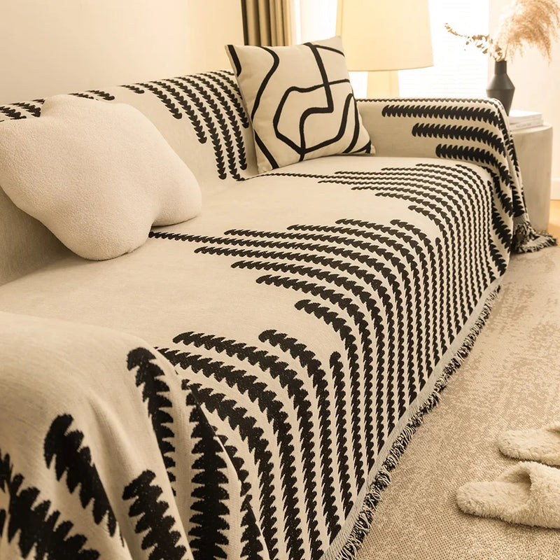 Skandynawska harmonia z delikatnymi frędzlami