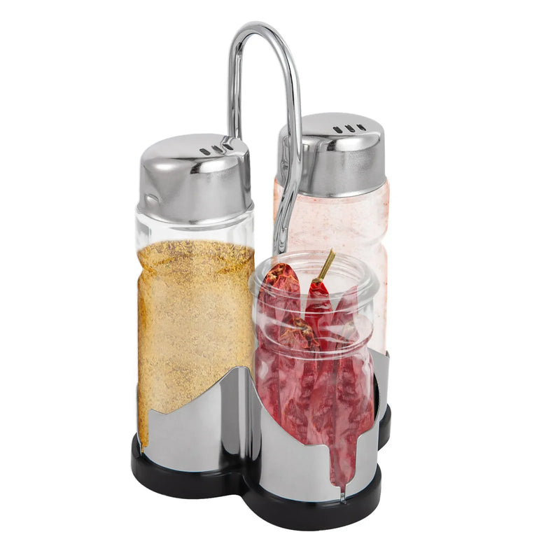 Stylowy zestaw do przypraw z pokrywką, który łączy funkcjonalność z klasą