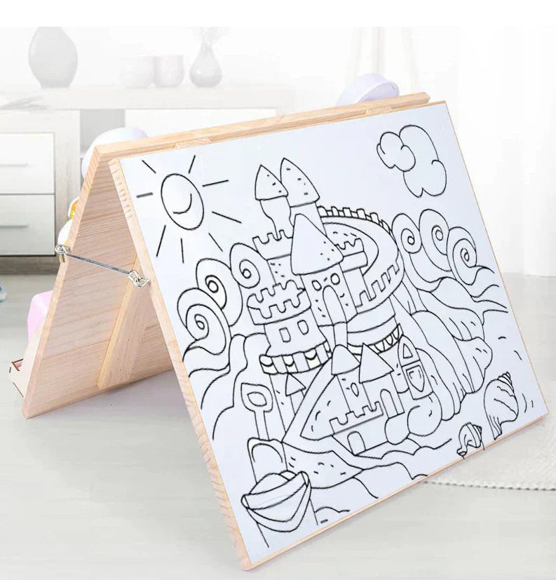 Rozwojowa drewniana plansza do gry z wymagającymi zadaniami