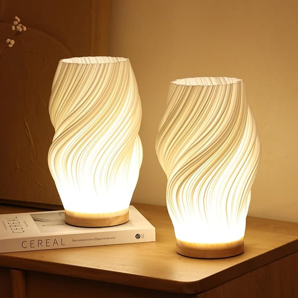 Designerska lampa stołowa LED z miękkim światłem do przytulnych wnętrz