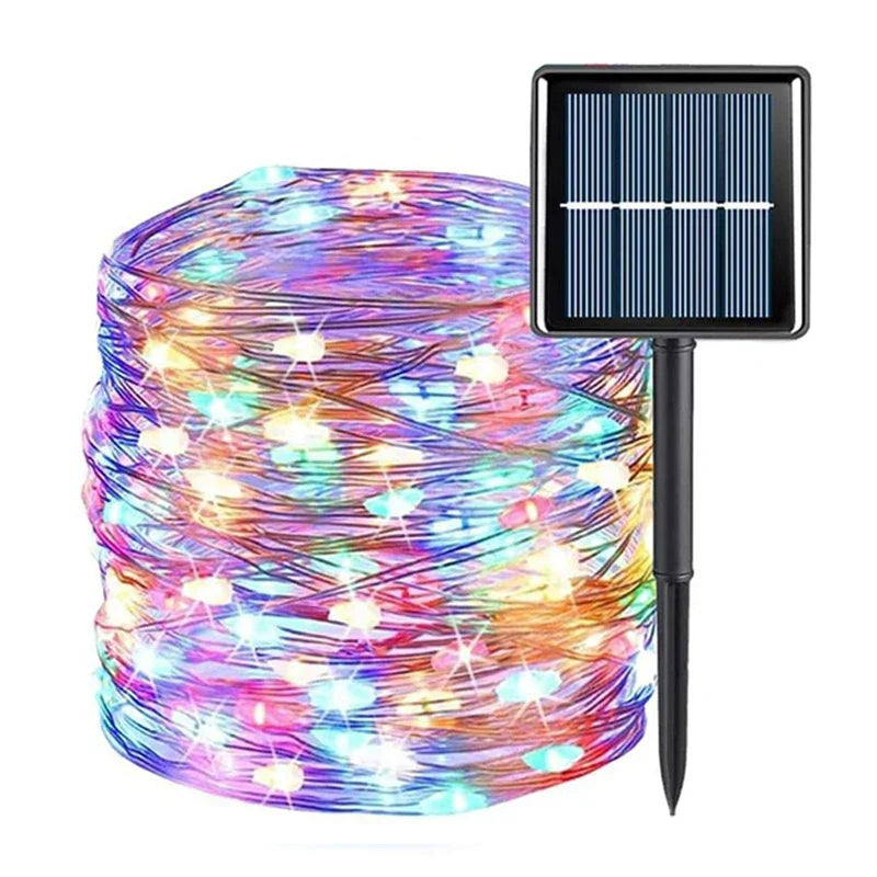 Girlanda Solarna Wzór Leśna Magia z Automatycznym Włączaniem