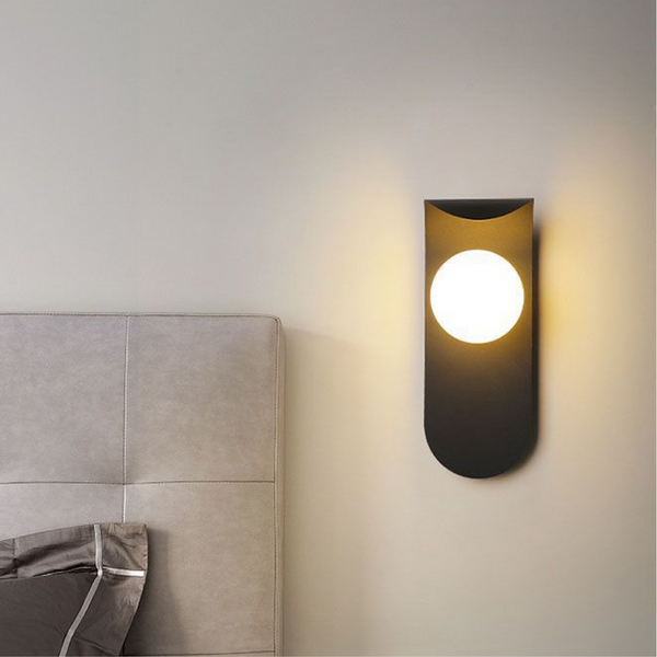 Skandynawska Lampa Ścienna z Bambusa, Elegancki Kinkiet Ścienny z Miękkim Światłem LED do Sypialni i Salonu 0