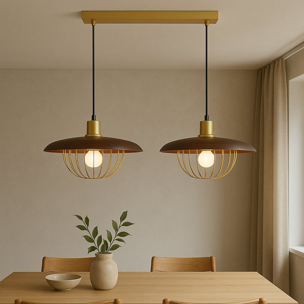 Skandynawska Lampa Wisząca LED z Regulowaną Wysokością do Salonów i Jadalni – Nowoczesny Design, Ciepłe Światło 1