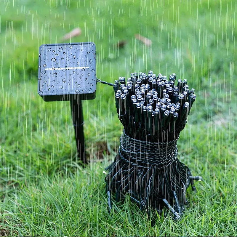 Słoneczne LED Lampki Zewnętrzne, Wodoodporne Oświetlenie na Boże Narodzenie, 20/50 LED, Ekologiczne i Efektywne 5
