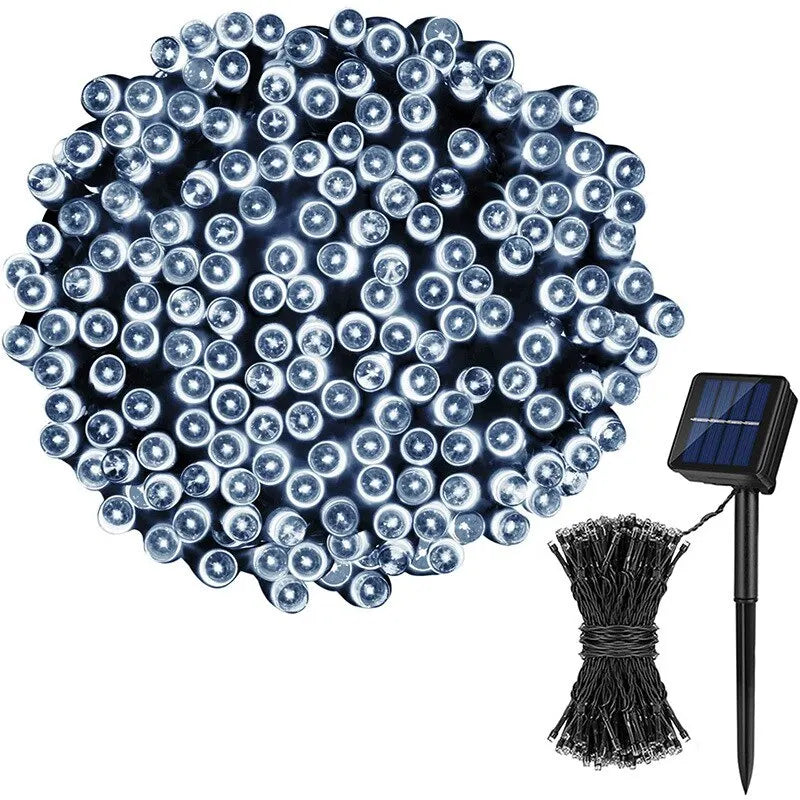 Słoneczne LED Lampki Zewnętrzne, Wodoodporne Oświetlenie na Boże Narodzenie, 20/50 LED, Ekologiczne i Efektywne 6