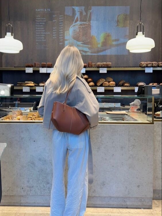 Elegancka Torba Tote z Skóry o Dużej Pojemności