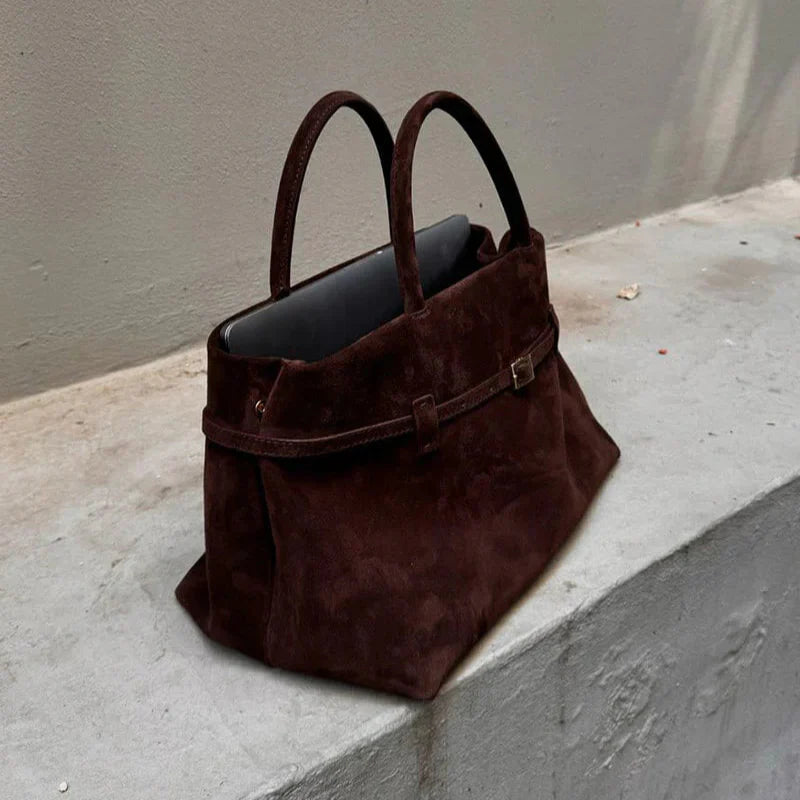 Luxe Modna Torebka na Ramię z Zamszu