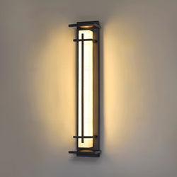 Stylowa kwadratowa lampa ścienna odporna na warunki atmosferyczne