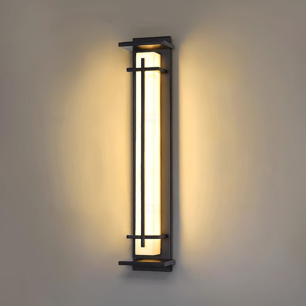 Stylowa kwadratowa lampa ścienna odporna na warunki atmosferyczne