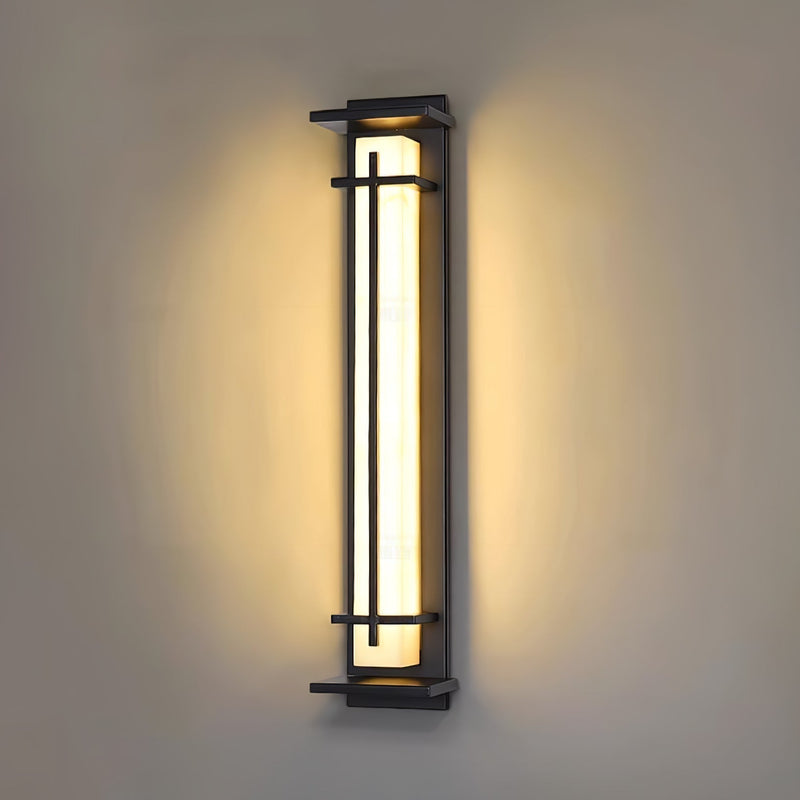 Stylowa kwadratowa lampa ścienna odporna na warunki atmosferyczne