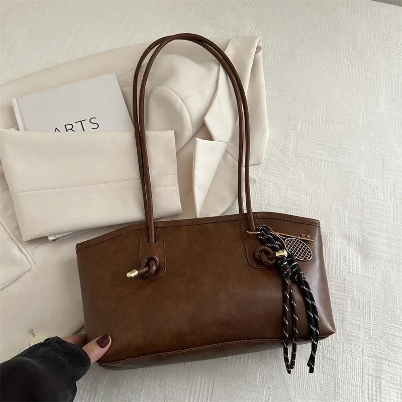 Stylowa Torba Męska na Ramię w Stylu Retro z Wysokiej Jakości Materiału PU 6