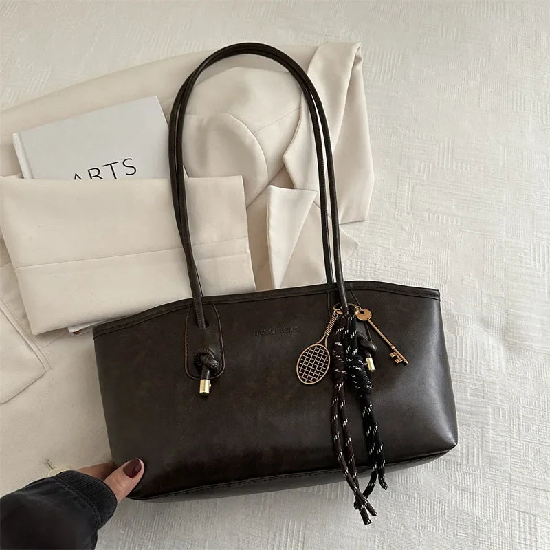 Stylowa Torba Męska na Ramię w Stylu Retro z Wysokiej Jakości Materiału PU 8
