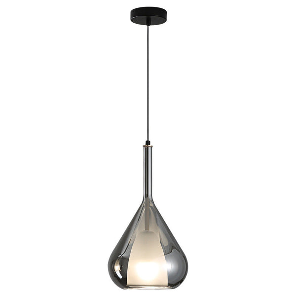 Szklana Lampa Wisząca z Regulacją Wysokości – Minimalistyczna Lampa do Salonu i Nad Stół, Ciepłe Światło LED 0