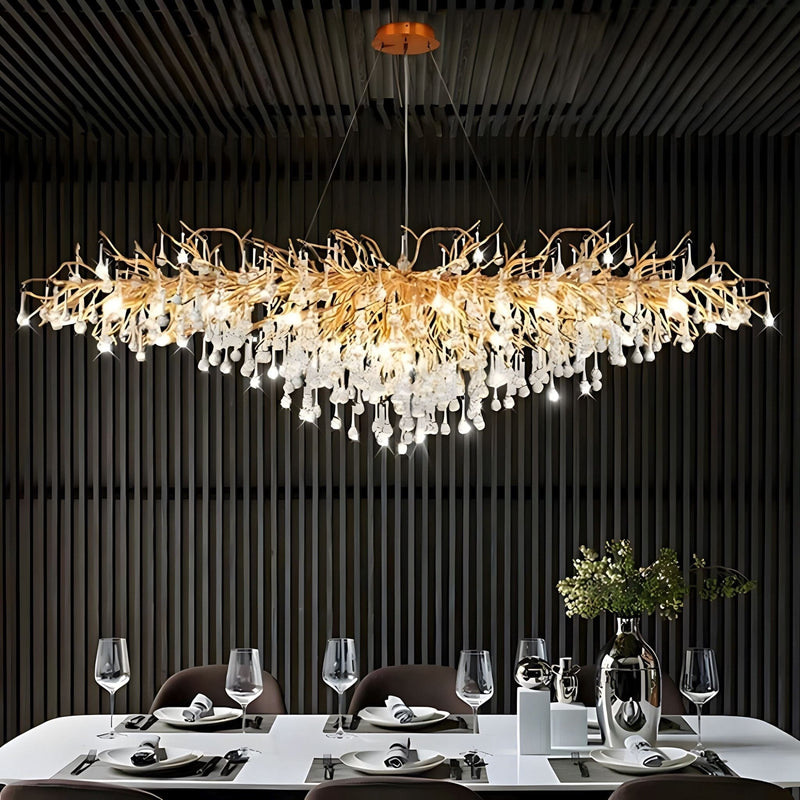 Klasyczny Żyrandol Kryształowy w Stylu Glamour