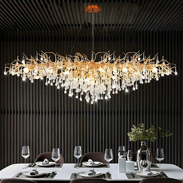 Klasyczny Żyrandol Kryształowy w Stylu Glamour