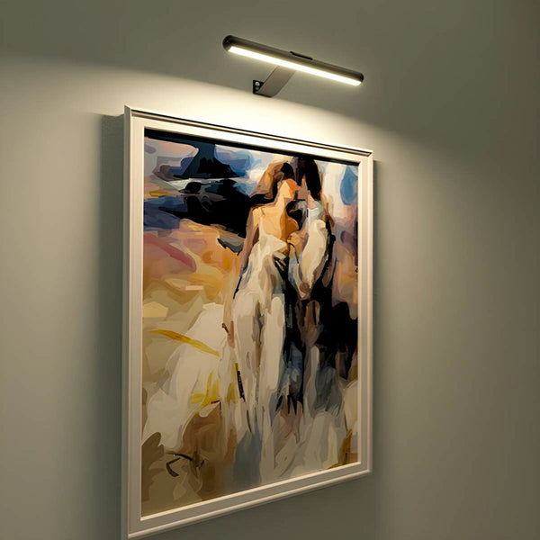Oświetlenie obrazów z funkcją ładowania elegancka lampa ścienna