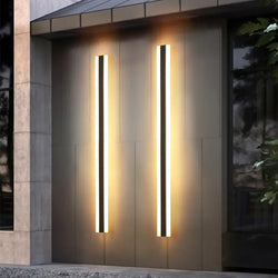 Stylowa zewnętrzna lampa ścienna o nowoczesnym designie