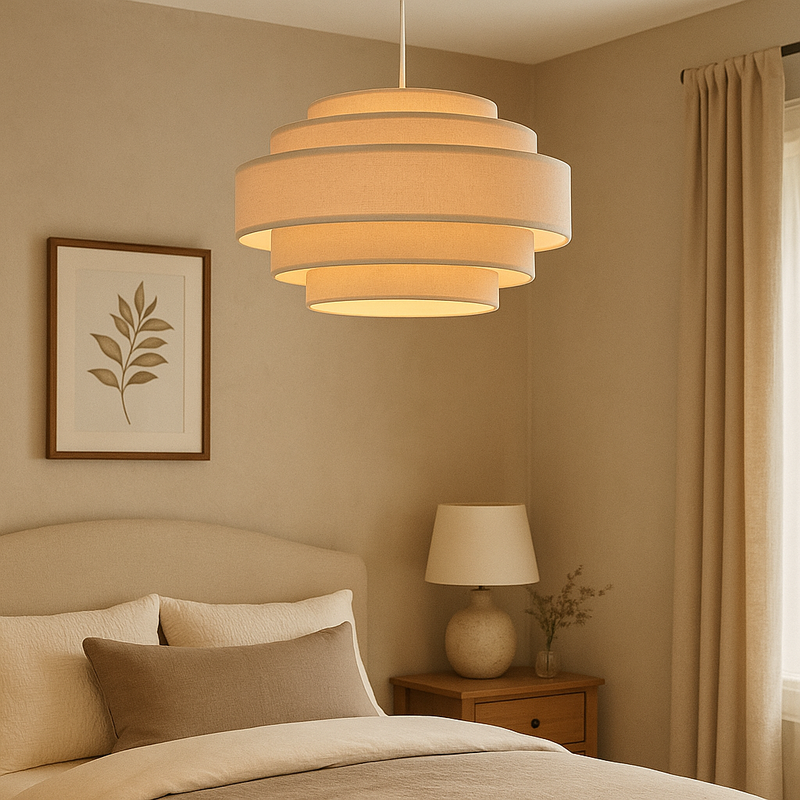 Wisząca Lampa Wabi Sabi z Okrągłym Kształtem – Ciepłe Światło do Minimalistycznych Wnętrz 2