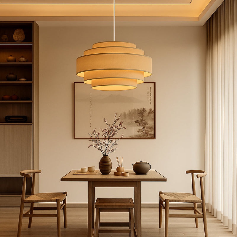 Wisząca Lampa Wabi Sabi z Okrągłym Kształtem – Ciepłe Światło do Minimalistycznych Wnętrz 4