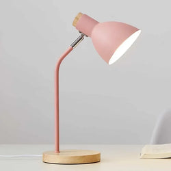 Stylowa Drewniana Lampa na Stół z Naturalnym Charakterem