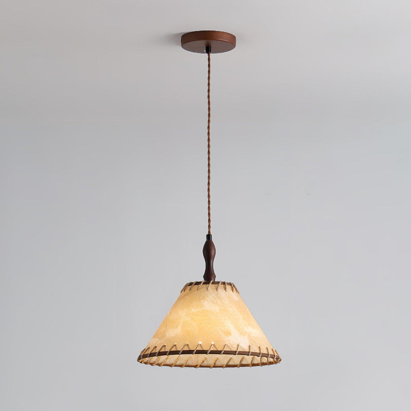 Nowoczesna Lampa Wisząca z Drewna w Stylu Nature