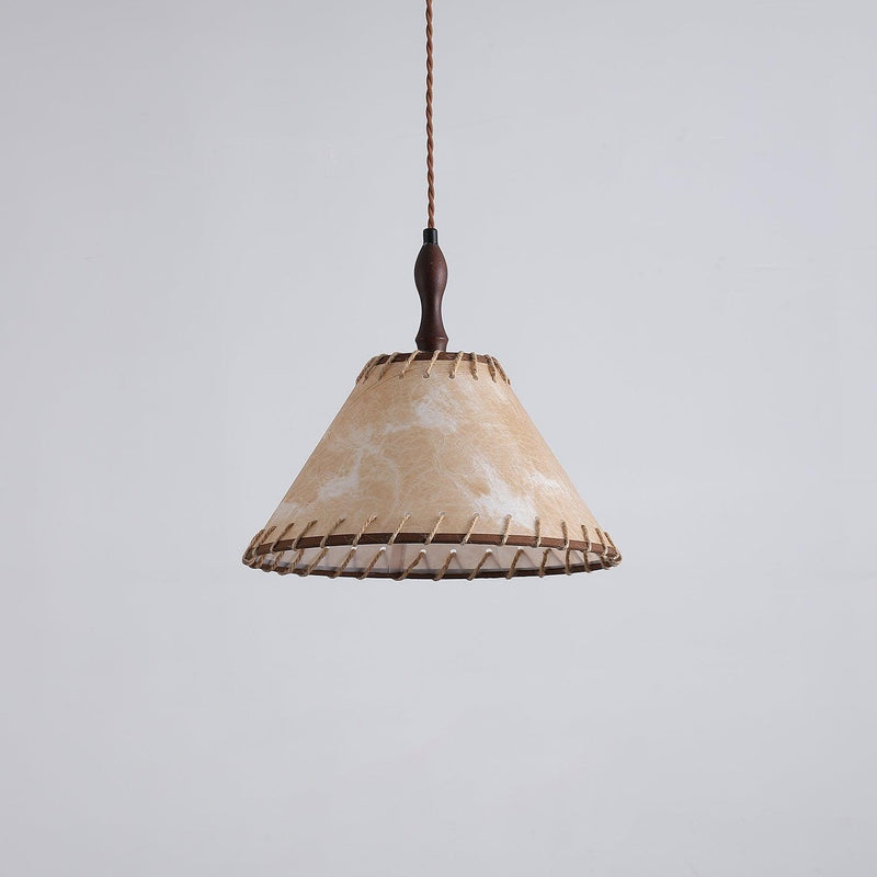 Nowoczesna Lampa Wisząca z Drewna w Stylu Nature