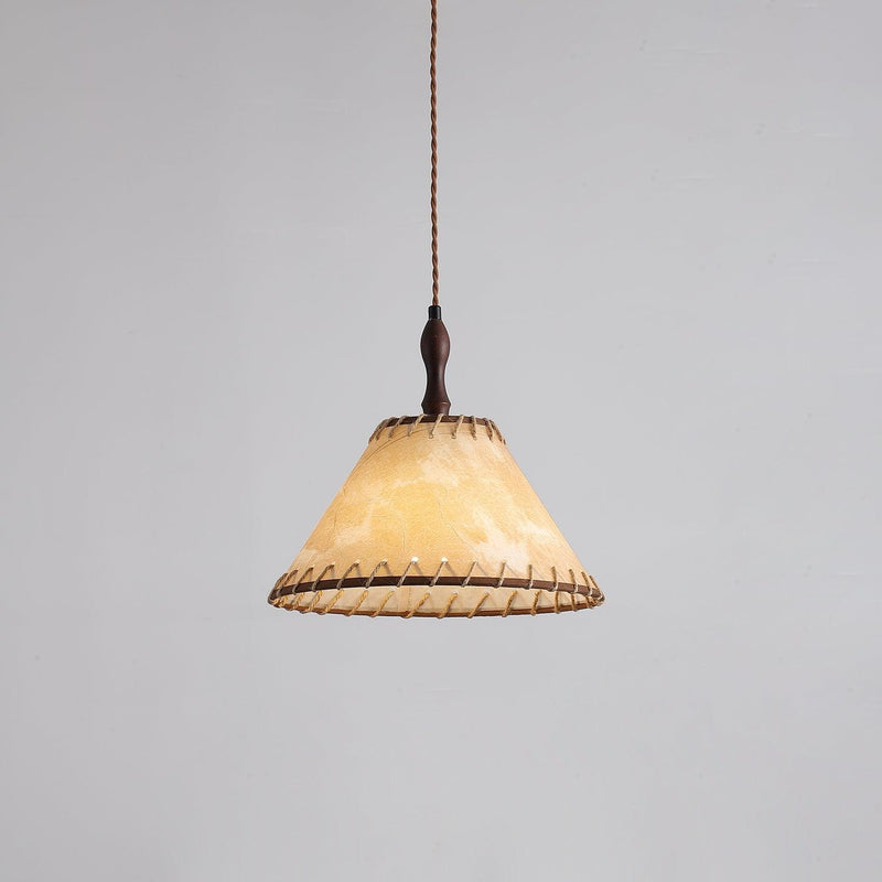 Nowoczesna Lampa Wisząca z Drewna w Stylu Nature