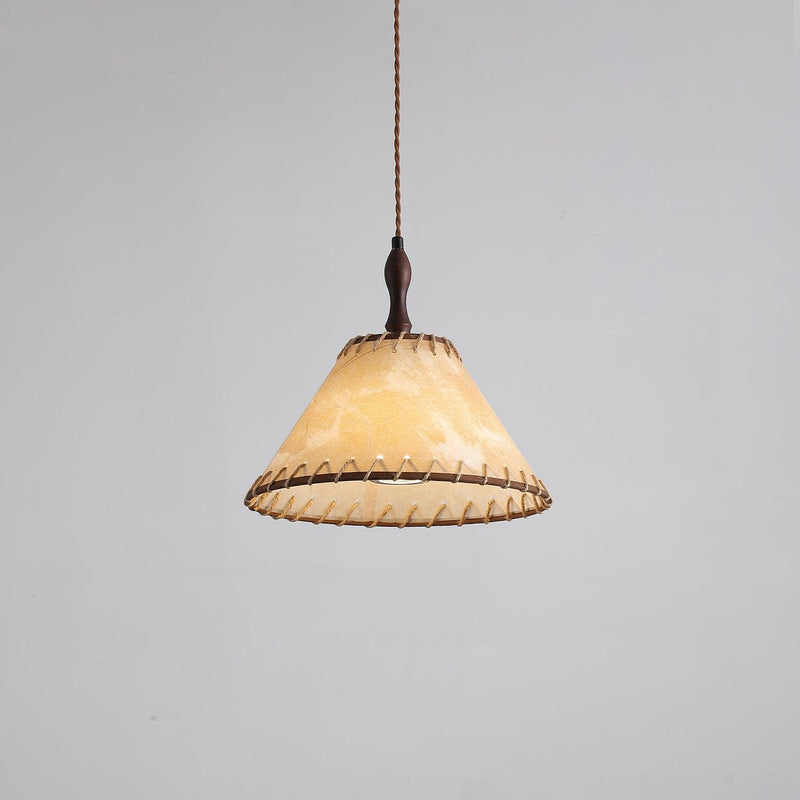 Nowoczesna Lampa Wisząca z Drewna w Stylu Nature