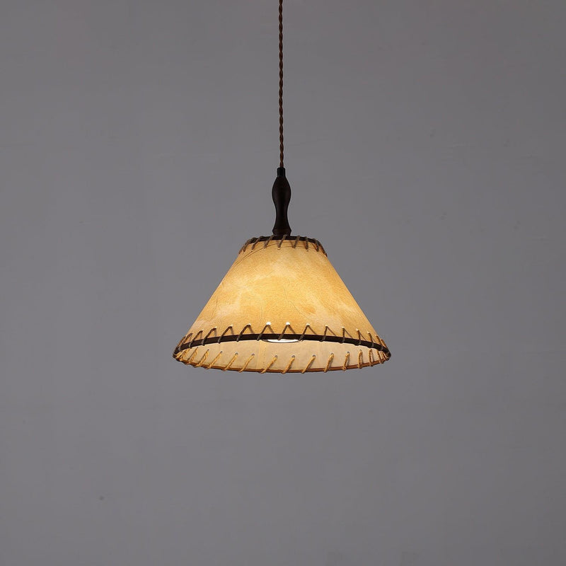 Nowoczesna Lampa Wisząca z Drewna w Stylu Nature