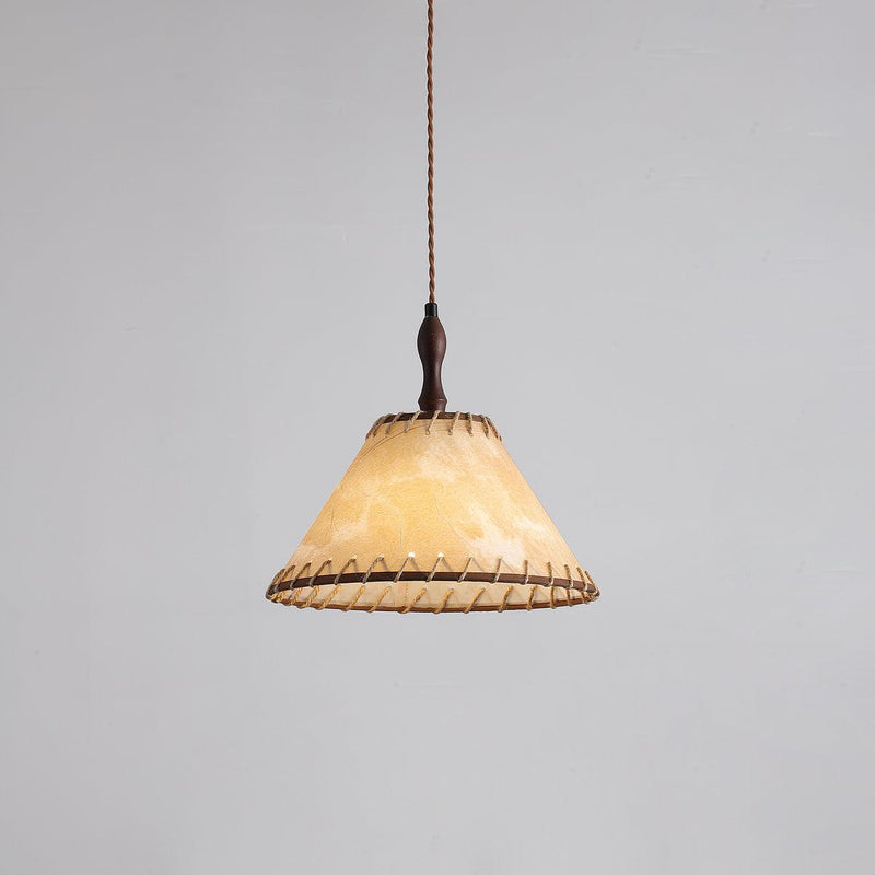 Nowoczesna Lampa Wisząca z Drewna w Stylu Nature